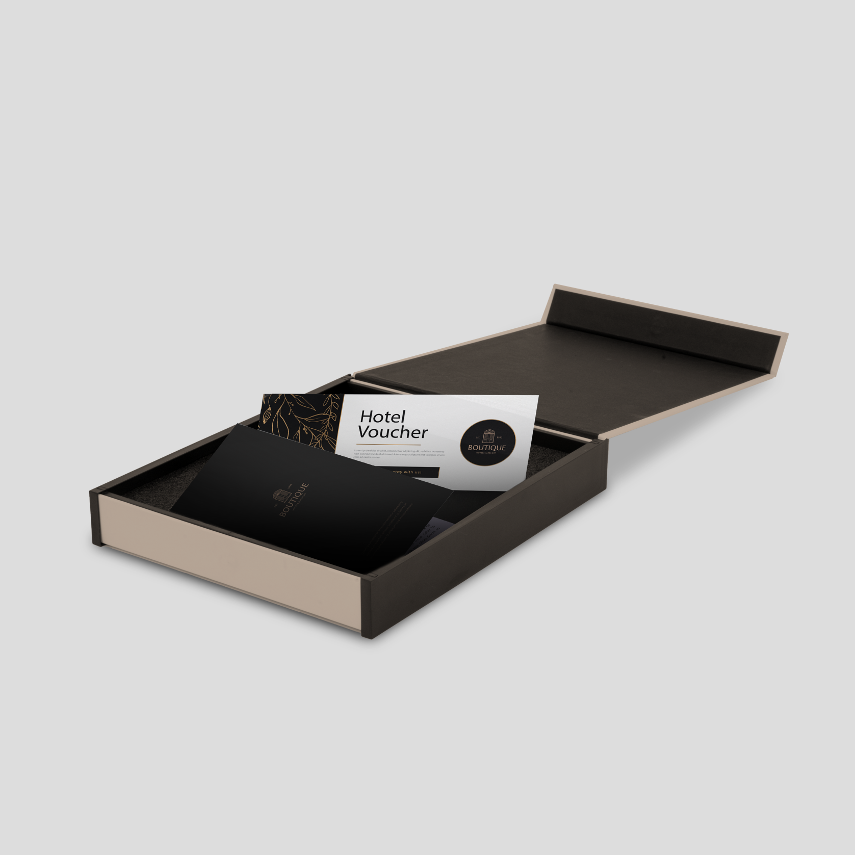 Kinkekarp Peleman - beež, eri suuruses kinkekarp beež