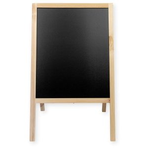 Kahepoolne puidust A-tahvel, 60x100cm - naturaalne - Image 4