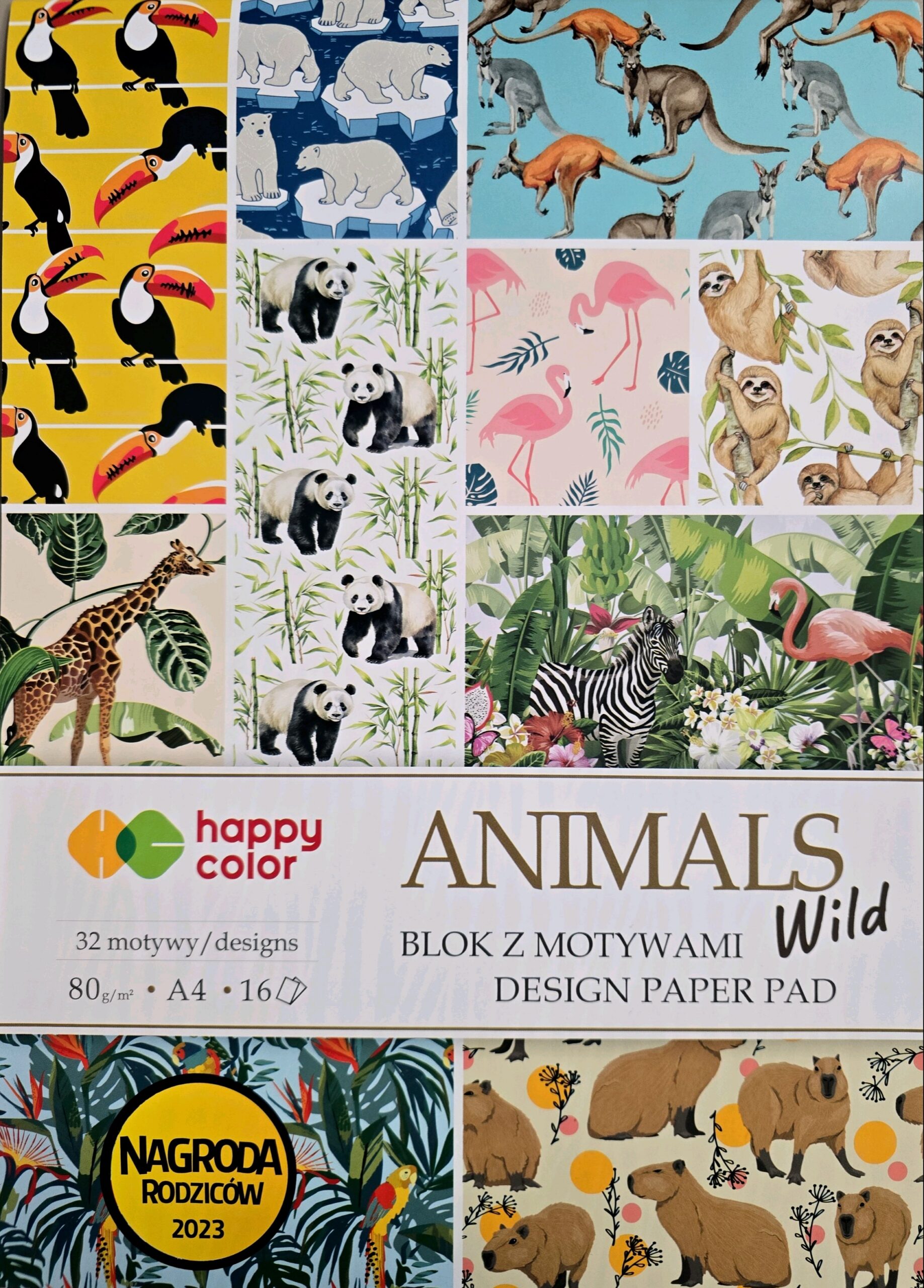 Disainpaberi segupakk LOOMAD "WILD" A4, 80g/16lk Disainpaber loomad a4