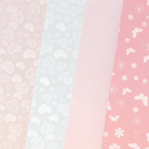 Disainpaberi segupakk "pastell roosa" A4, 200g/20lk