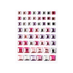 kristallkleebis ruudukujuline roosa