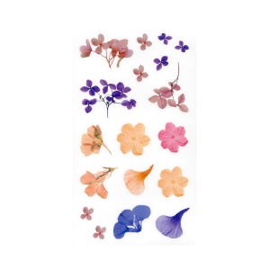 Läbipaistvad kleebised lilled