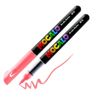 Mocalo akrüülmarker pintsliga korall roosa