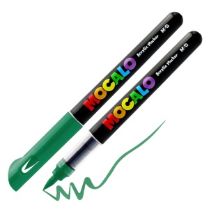 Mocalo akrüülmarker pintsliga smaragd roheline