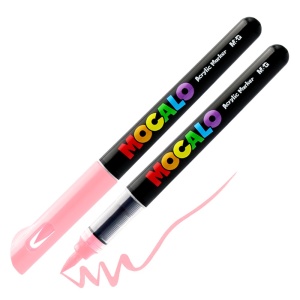 Mocalo akrüülmarker pintsliga heleroosa