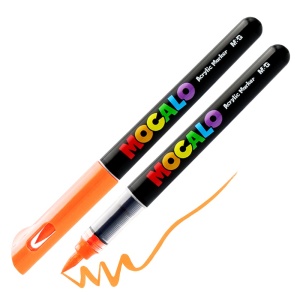 Mocalo akrüülmarker pintsliga oranž