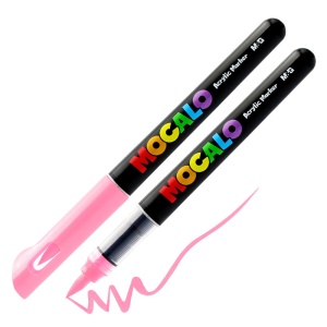 Mocalo akrüülmarker pintsliga roosa