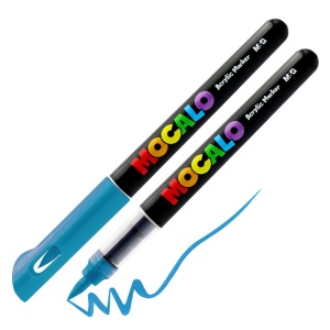 Mocalo akrüülmarker pintsliga türkiissinine