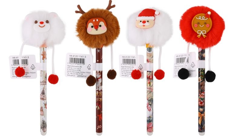 Kustutatav tindipliiats XMAS Funny, 0.5mm, sinine tindipliiats jõulud